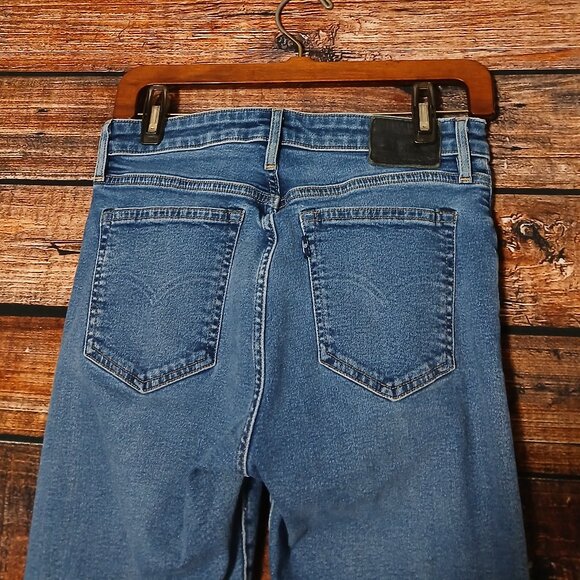 Levis Made & Crafted Jeans 721 Size 30 High Rise Skinny Blue Denim Stretch - Picture 5 of 12